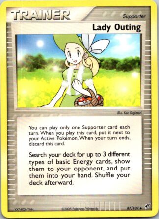 Lady Outing 87/107 EX Deoxys (Uncommon) (Exc Condition)