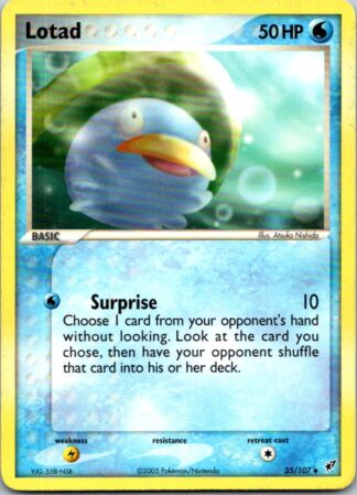 Lotad 35/107 EX Deoxys (Uncommon) (P Condition)