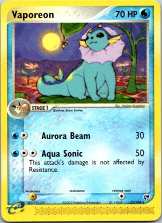 Vaporeon 25/100 EX Sandstorm (Rare) (LP Cond)