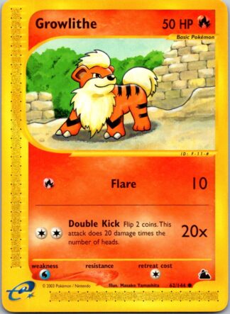 Growlithe 62/144 Skyridge (Common) (Exc Condition)
