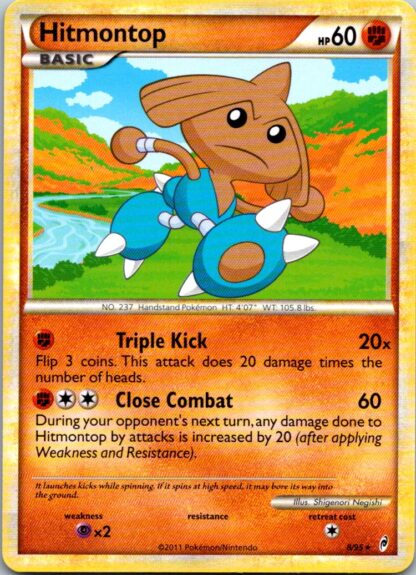Hitmontop 8/95 Call of Legends (Theme Deck Rare) (Exc Condition)