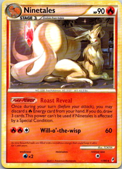Ninetales 17/95 Call of Legends (Theme Deck Rare) (P Condition)