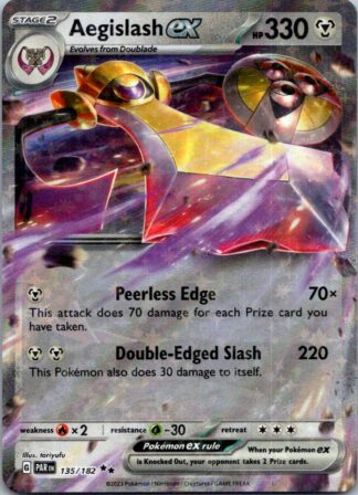 Aegislash ex 135/182 Paradox Rift (Ultra Rare) (Exc Condition)