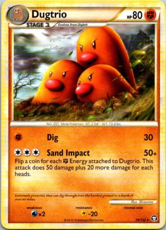 Dugtrio 19/102 Triumphant (Rare) (LP Condition)