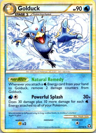 Golduck 22/102 Triumphant (Rare) (LP Condition)
