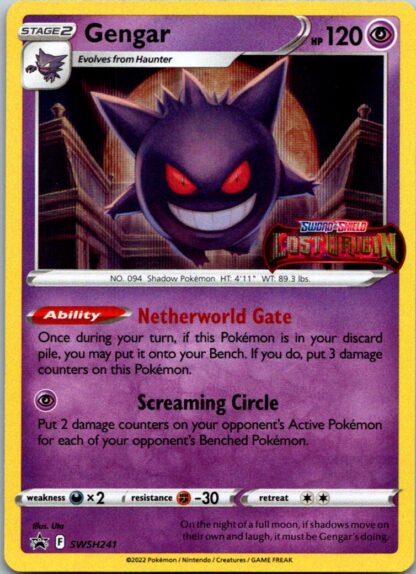 Gengar SWSH241 Promo (Holo) (Exc Condition)