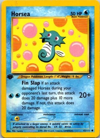 Horsea 62/111 Neo Genesis (Common) (1st Edition Played Condition)