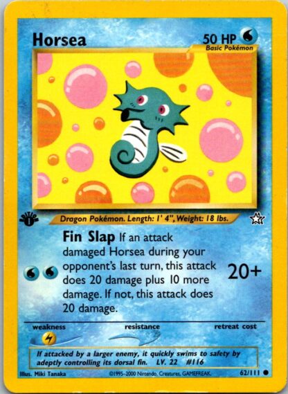 Horsea 62/111 Neo Genesis (Common) (1st Edition Played Condition)