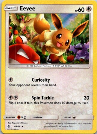 Eevee 48/68 Hidden Fates (Holo) (Exc Condition)