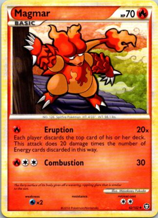 Magmar 42/102 Triumphant (Uncommon) (Exc Condition)