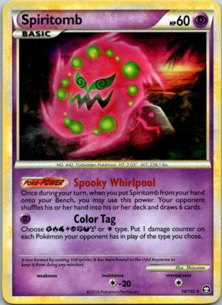 Spiritomb 10/102 Triumphant (Holo) (Exc Condition)