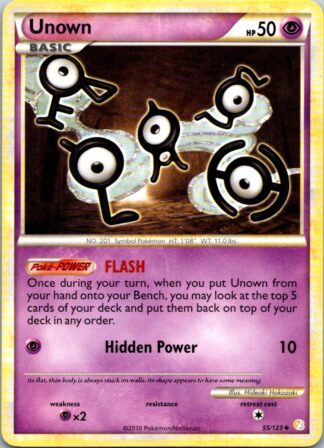Unown 55/123 HeartGold SoulSilver (Uncommon) (P Condition)