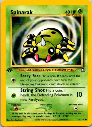 Spinarak 75/111 Neo Genesis (Common) (1st Edition Played Condition)