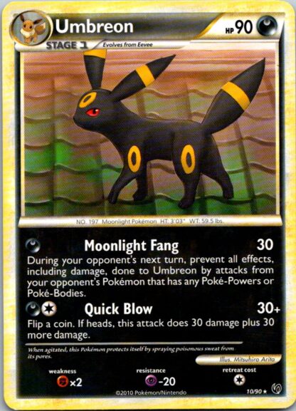Umbreon 10/90 Undaunted (Theme Deck Rare) (P Condition)