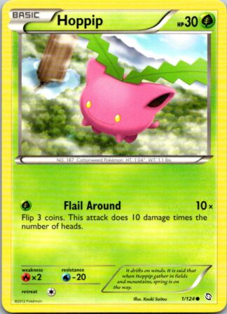 Hoppip 1/124 Dragons Exalted (Common) (Exc Condition)