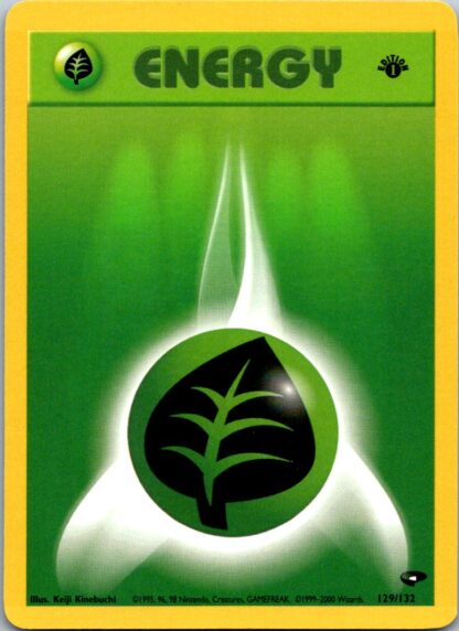 Grass Energy 129/132 Gym Challenge (1st Edition P Condition)