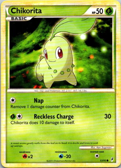 Chikorita 53/95 Call of Legends (Common) (LP Condition)