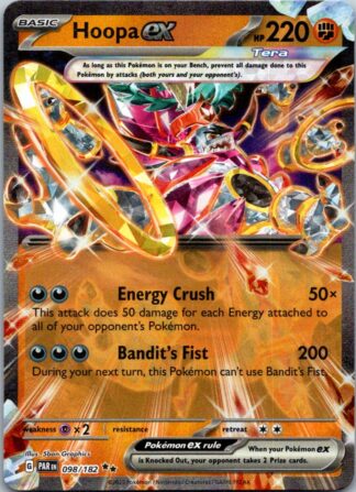 Hoopa ex 98/182 Paradox Rift (Ultra Rare) (Exc Condition)
