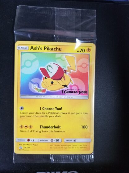 Ash's PIkachu SM108 Promo (Holo) Sealed