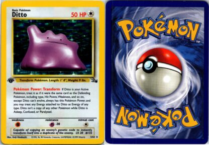 Ditto 3/62 Fossil (Holo) (1st Edition LP Condition)