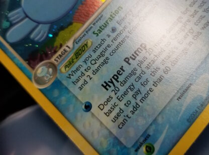 Quagsire 26/109 Team Rocket Returns *Yellow Ink Stain* (Reverse Holo) (NM Condition) - Image 2