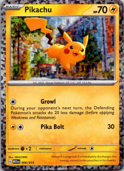 Pikachu 6/15 McDonalds 2023 (Holo) (NM-Exc Condition)