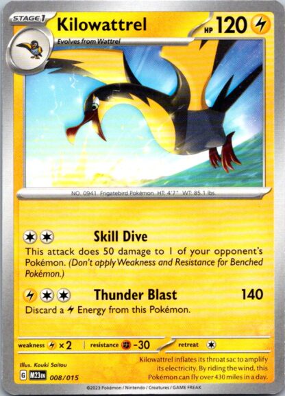 Kilowattrel 8/15 McDonalds 2023 (NM-Exc Condition)