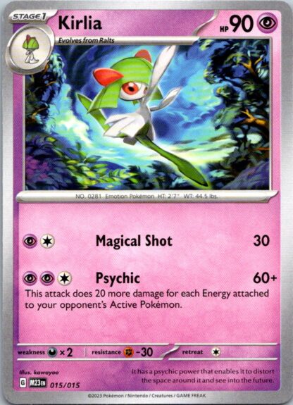 Kirlia 15/15 McDonalds 2023 (NM-Exc Condition)