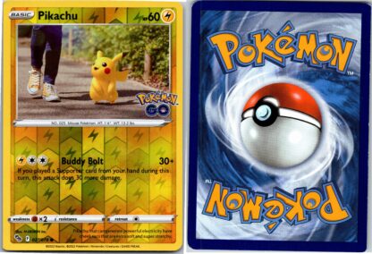 Pikachu 027/078 Pokemon Go *Square Corner* (Reverse Holo) (LP Condition)