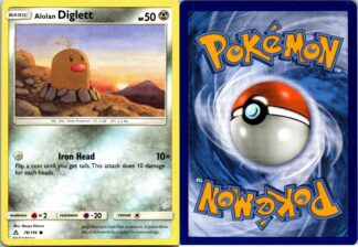 Alolan Diglett 78/156 Ultra Prism *Square Corner* (LP Condition)