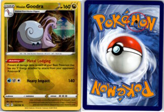 Hisuian Goodra 134/196 Lost Origin *Black Ink Blob* (Holo) (Exc Condition)