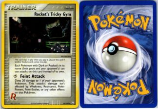 Rocket's Tricky Gym 90/109 Team Rocket Returns *Yellow Ink Stain* (Reverse Holo) (NM Condition)