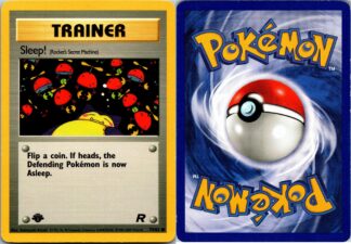 Sleep! 79/82 Team Rocket *Smudged Stamp* (1st Edition) (P Condition)