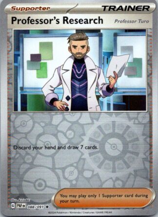 Professor's Research 88/091 Paldean Fates (Reverse Holo) (NM-Exc Condition)