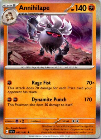 Annihilape 47/091 Paldean Fates (Holo) (NM-Exc Condition)