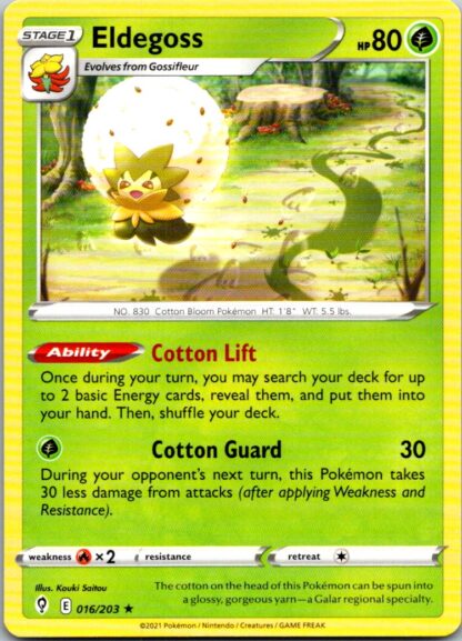 Eldegoss 16/203 Evolving Skies (Theme Deck Rare) (NM-Exc Condition)
