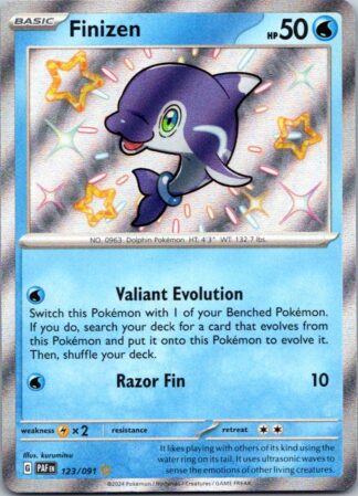 Finizen 123/091 Paldean Fates (Shiny Holo) (NM-Exc Condition)