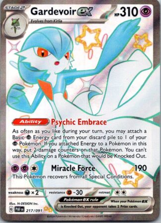 Gardevoir ex 217/091 Paldean Fates (Ultra Rare) (NM-Exc Condition)