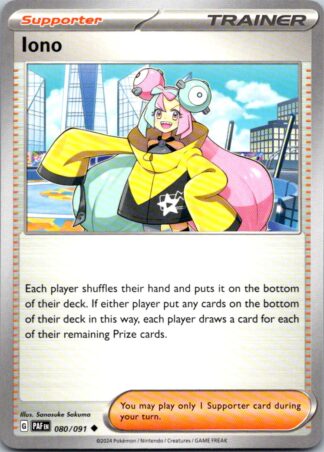 Iono 80/091 Paldean Fates (Uncommon) (NM-Exc Condition)