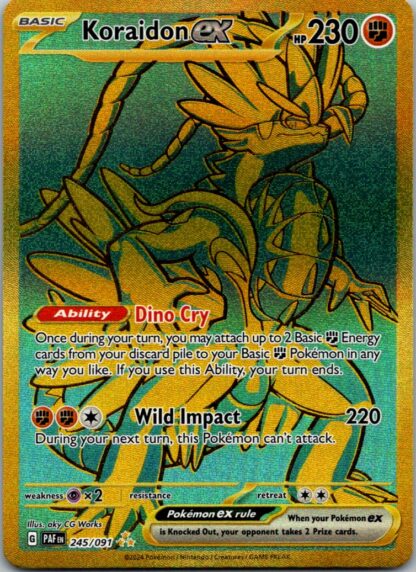 Koraidon ex 245/091 Paldean Fates (Ultra Rare) (NM-Exc Condition)