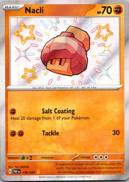 Nacli 176/091 Paldean Fates (Shiny Holo) (NM-Exc Condition)