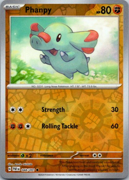 Phanpy 48/091 Paldean Fates (Reverse Holo) (NM-Exc Condition)