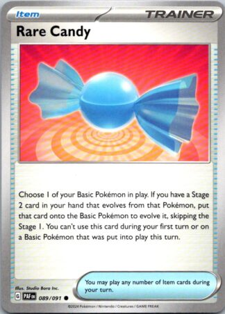Rare Candy 89/091 Paldean Fates (Common) (NM-Exc Condition)