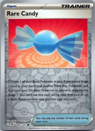 Rare Candy 89/091 Paldean Fates (Reverse Holo) (NM-Exc Condition)