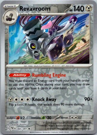 Revavroom 65/091 Paldean Fates (Reverse Holo) (NM-Exc Condition)