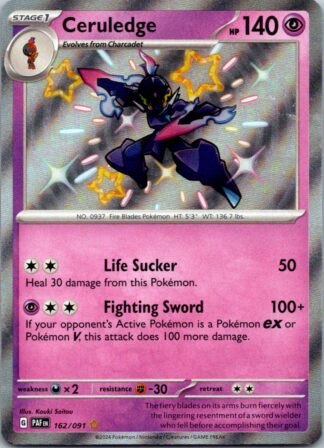 Ceruledge 162/091 Paldean Fates (Shiny Holo) (NM-Exc Condition)