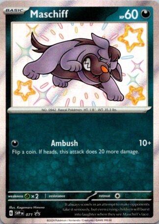 Maschiff SVP071 Promo (Shiny Holo) (Exc Condition)