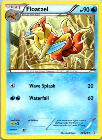 Floatzel 33/124 Dragons Exalted (Uncommon) (LP Condition)