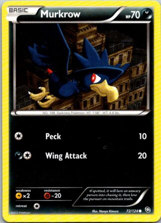Murkrow 72/124 Dragons Exalted (Common) (LP Condition)