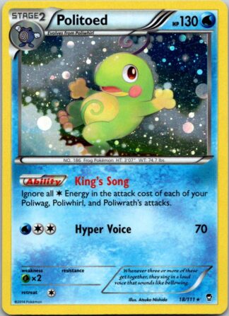 Politoed 18/111 Furious Fists (Alt Art Holo) (LP Condition)